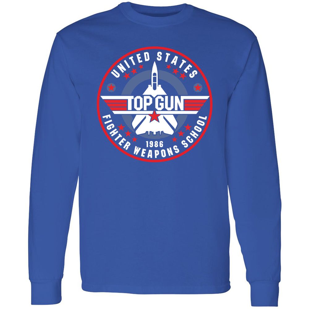 Long Sleeve T-Shirt - JXB8RRBJ - Royal - 8