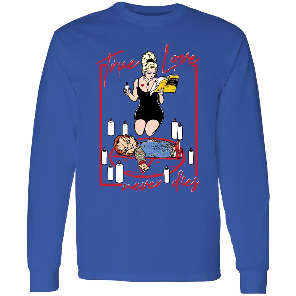 Long Sleeve T-Shirt - 98XA5SKP - Royal - 8