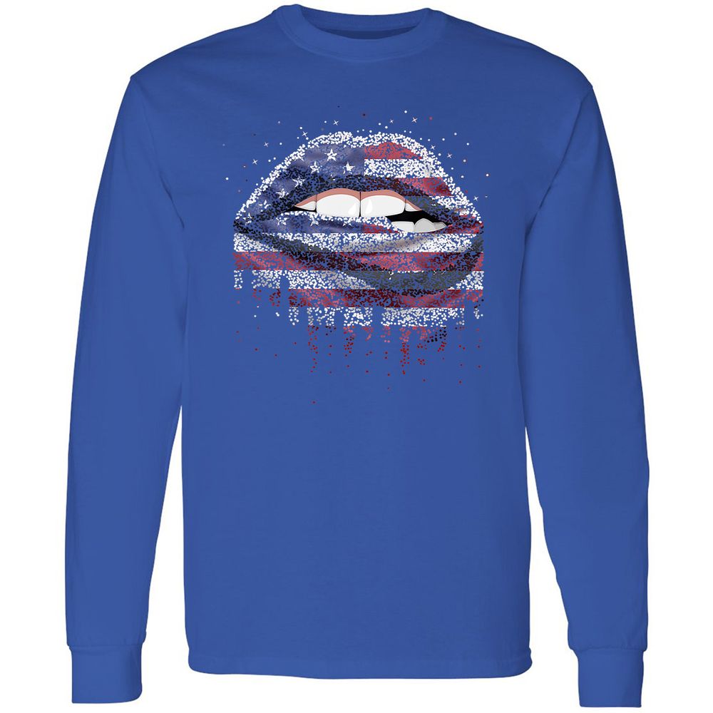 Long Sleeve T-Shirt - A9MV8TGL - Royal - 8