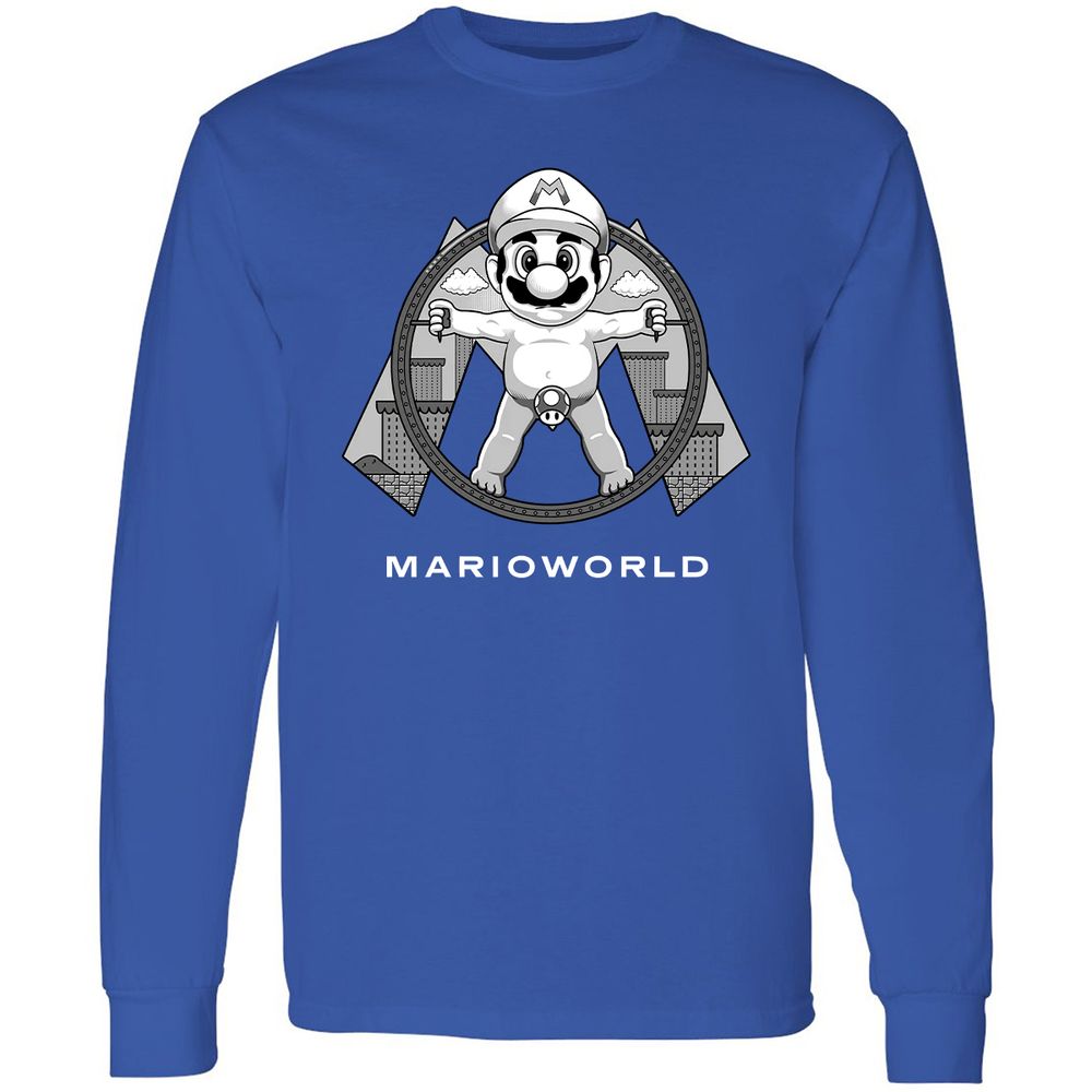 Long Sleeve T-Shirt - 2A5V9WT8 - Royal - 8