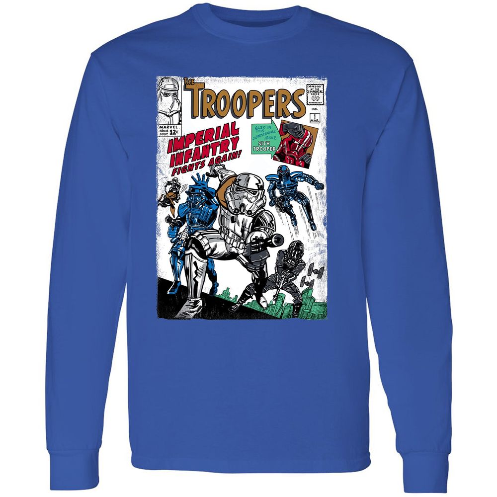 Long Sleeve T-Shirt - 48BLMHJ7 - Royal - 8