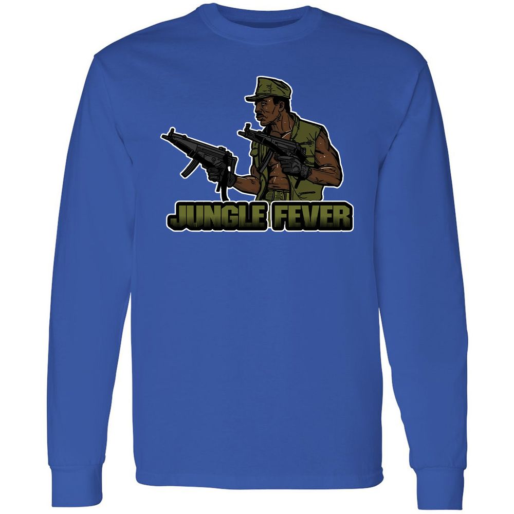 Long Sleeve T-Shirt - QD7BUZJT - Royal - 8