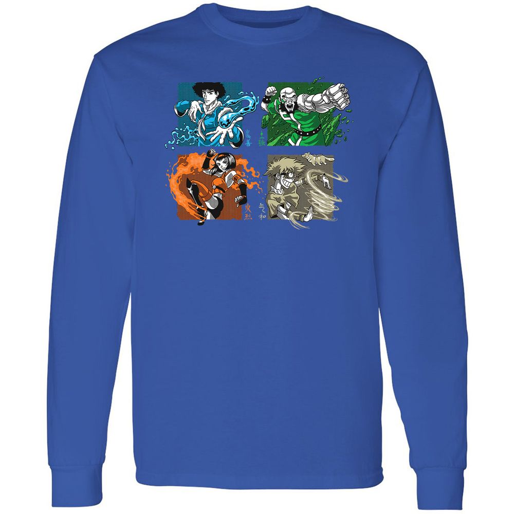 Long Sleeve T-Shirt - Z31VXC6U - Royal - 8