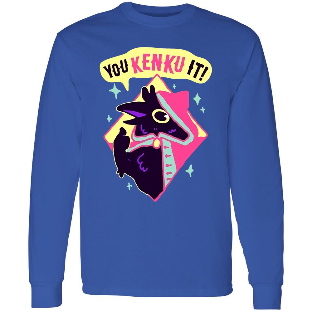 Long Sleeve T-Shirt - E1YKPWSX - Royal - 8