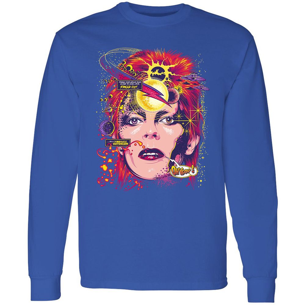 Long Sleeve T-Shirt - 677LA6ZU - Royal - 8