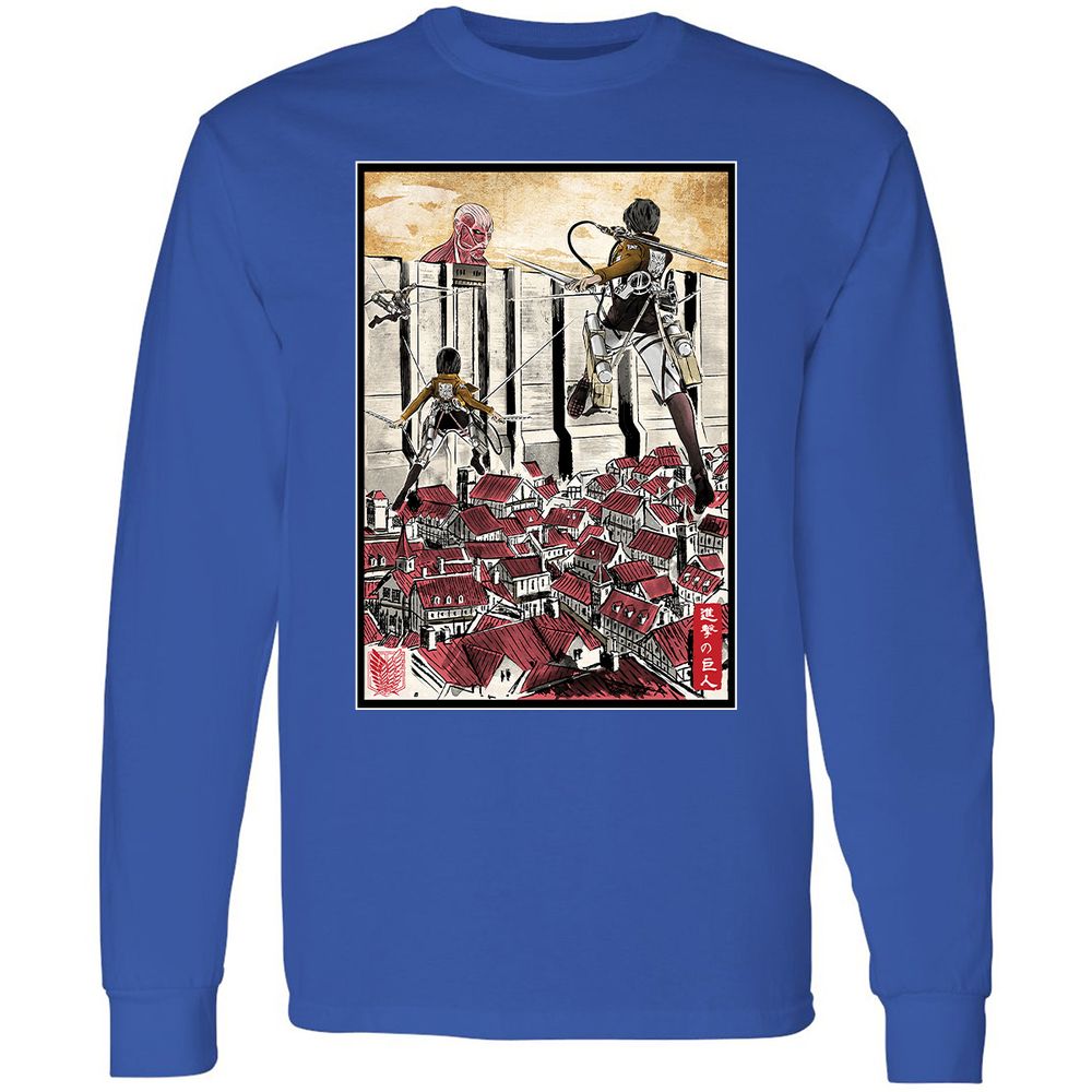 Long Sleeve T-Shirt - TUG6RJ2R - Royal - 8