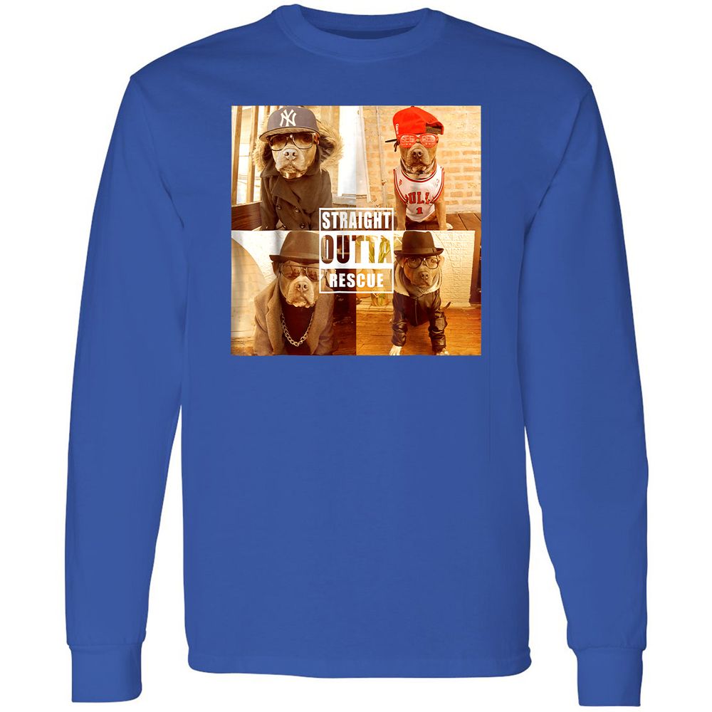 Long Sleeve T-Shirt - P9WYFMK6 - Royal - 8