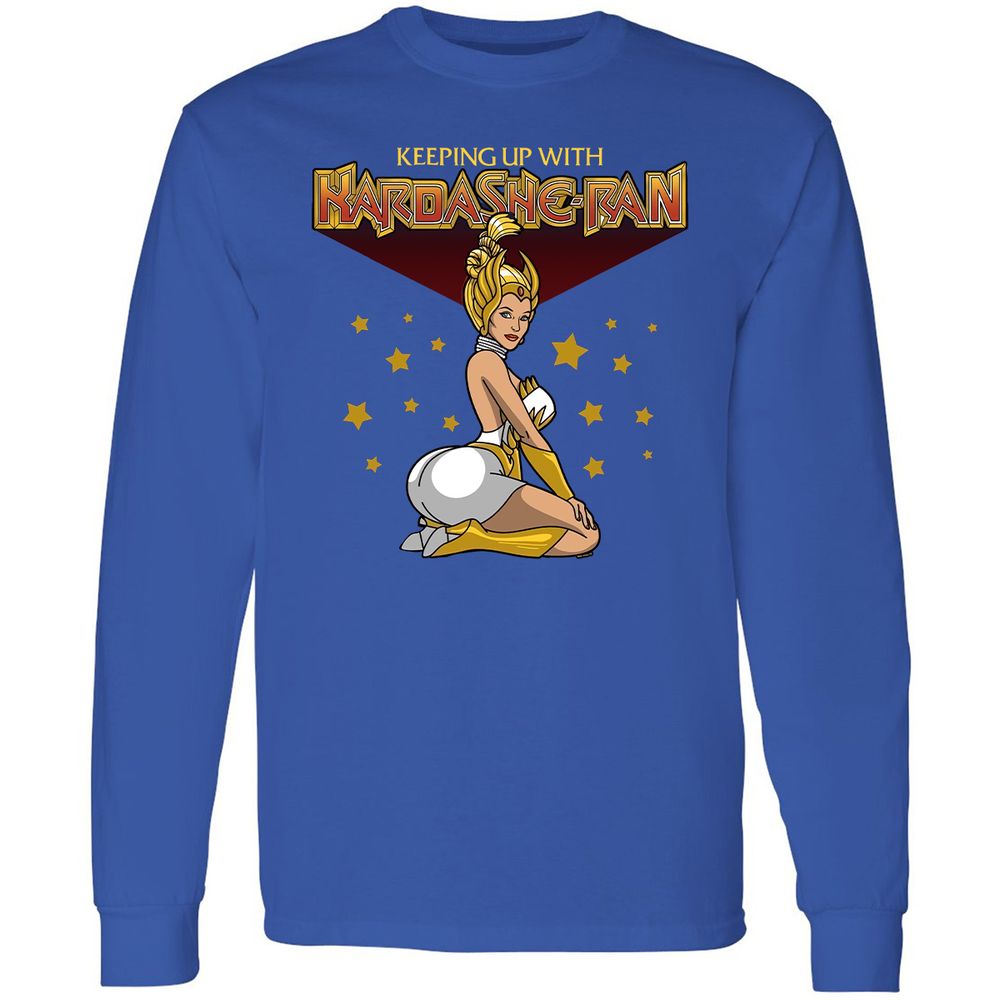 Long Sleeve T-Shirt - YSKKKVWY - Royal - 8