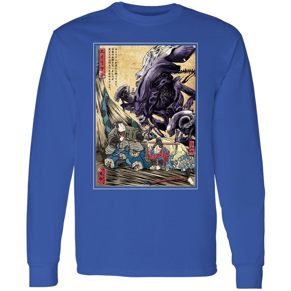 Long Sleeve T-Shirt - XKRFGHRR - Royal - 8