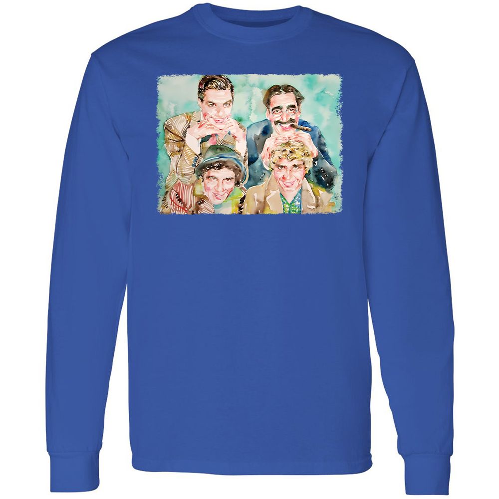 Long Sleeve T-Shirt - 7ZBRRSJX - Royal - 8