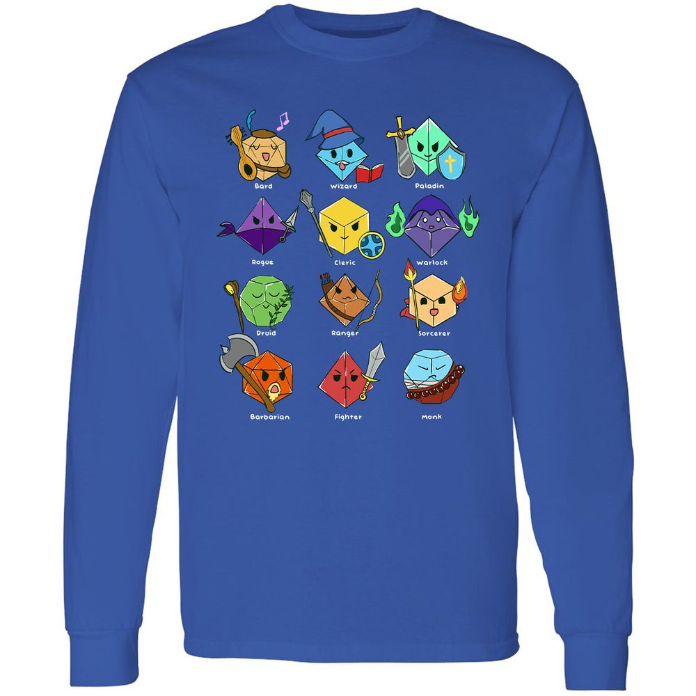 Long Sleeve T-Shirt - ZQCUUPHL - Royal - 8