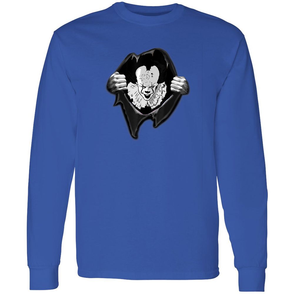 Long Sleeve T-Shirt - GQSXEAGN - Royal - 8