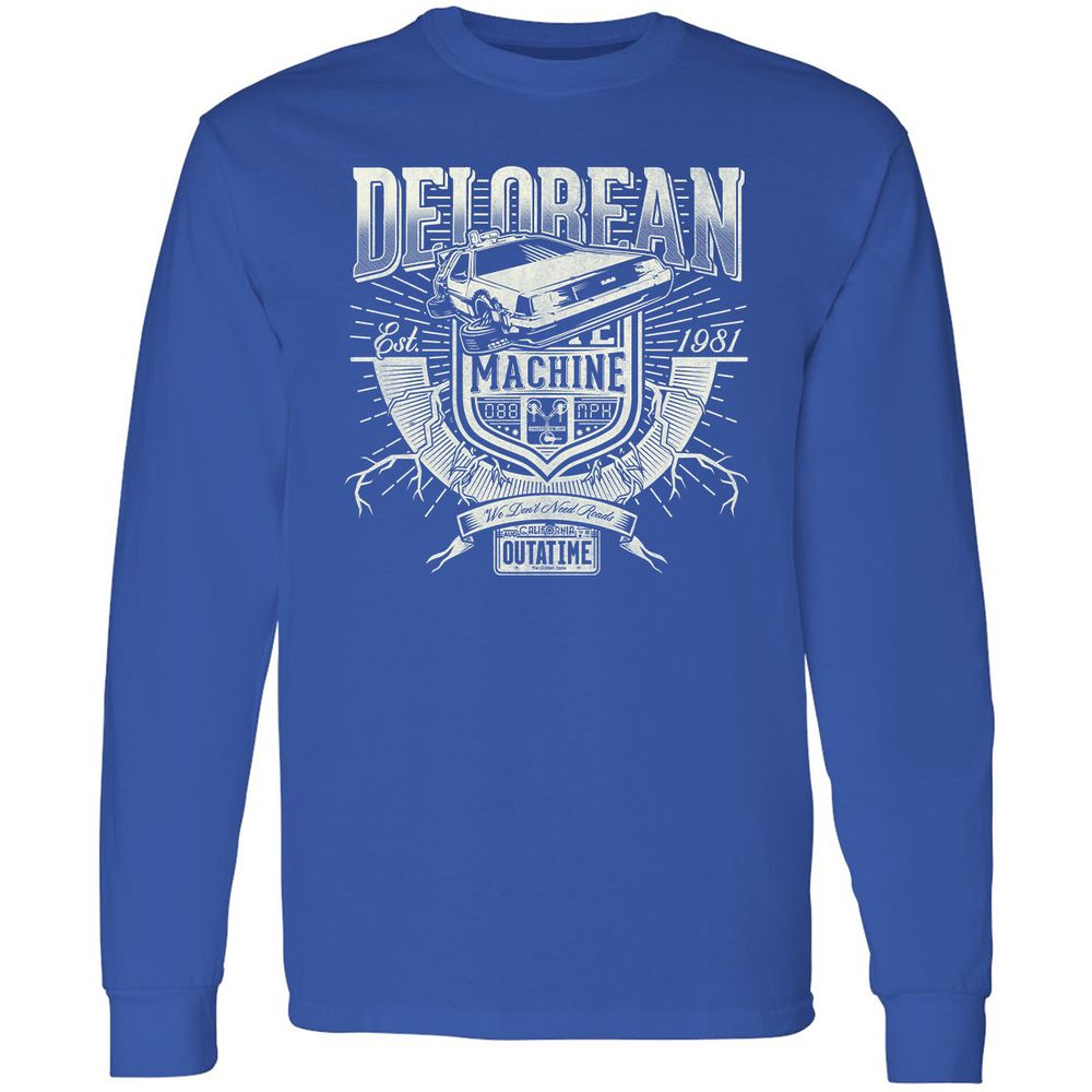 Long Sleeve T-Shirt - QMR2B6KT - Royal - 8