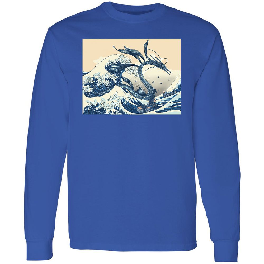 Long Sleeve T-Shirt - X38H73FF - Royal - 8
