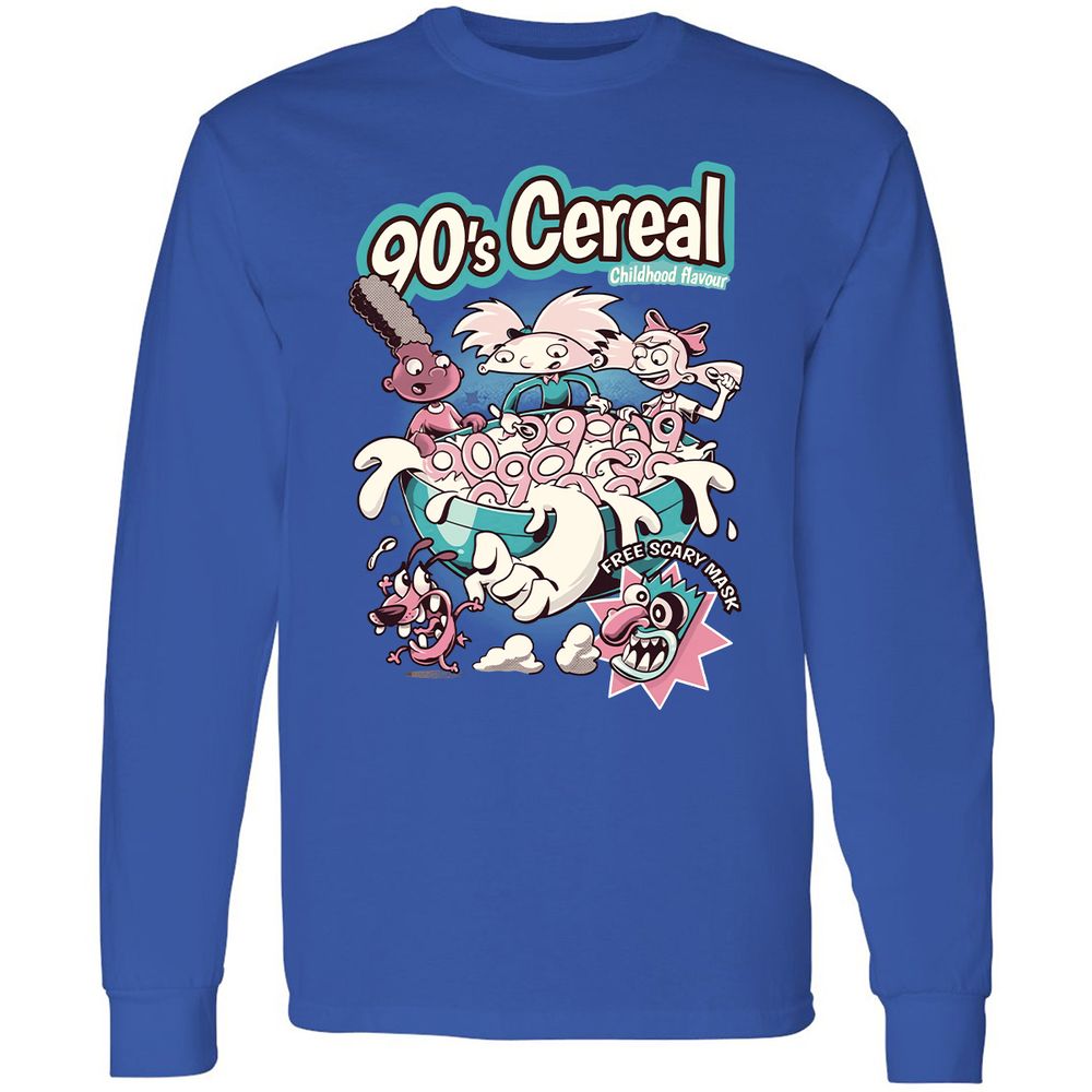 Long Sleeve T-Shirt - TRBF1XJU - Royal - 8