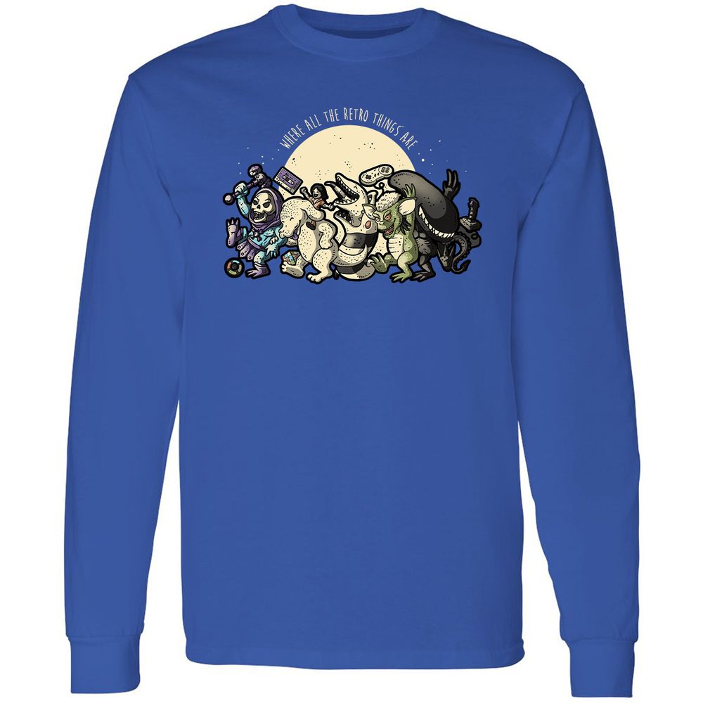 Long Sleeve T-Shirt - 7MLXA5K7 - Royal - 8