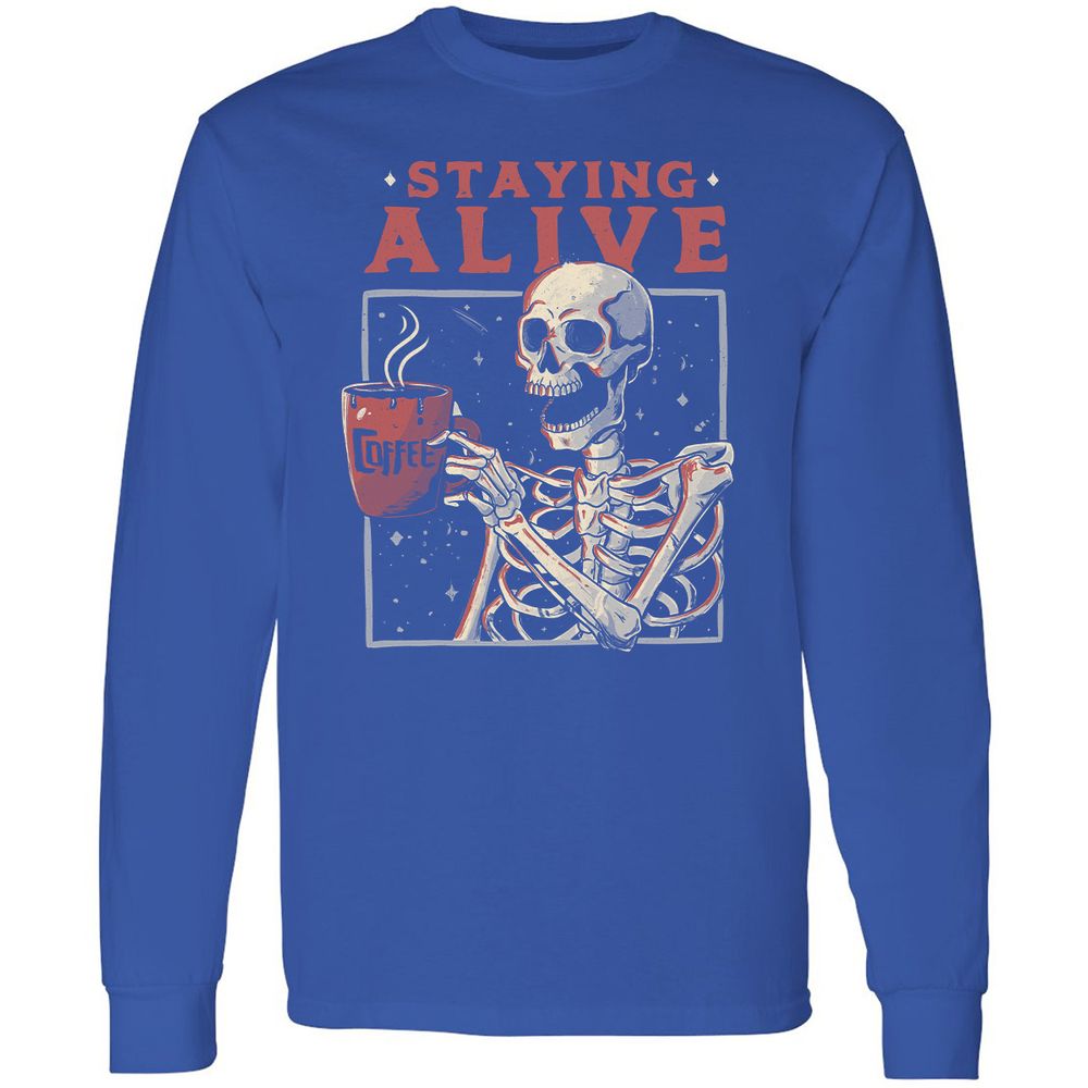 Long Sleeve T-Shirt - CCZ4ZL75 - Royal - 8