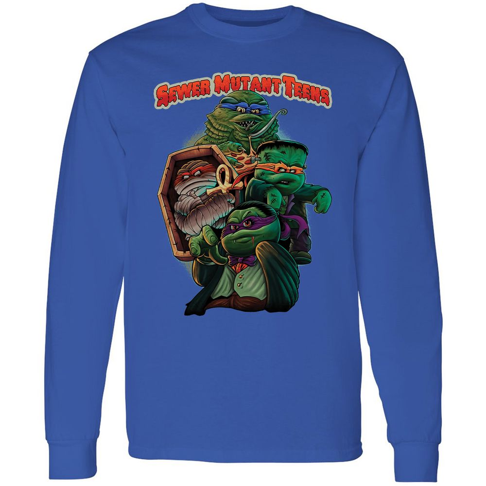 Long Sleeve T-Shirt - VQNUCBD5 - Royal - 8