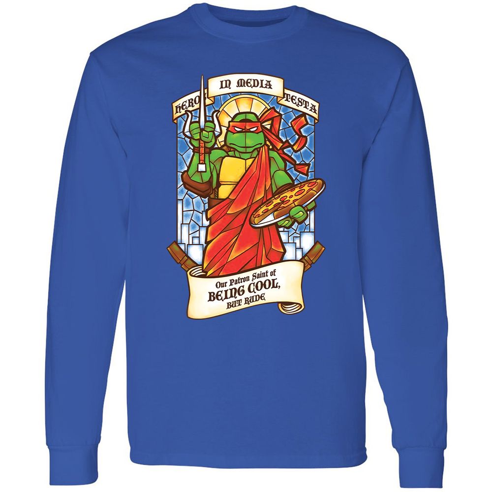 Long Sleeve T-Shirt - YLQ5ELGX - Royal - 8