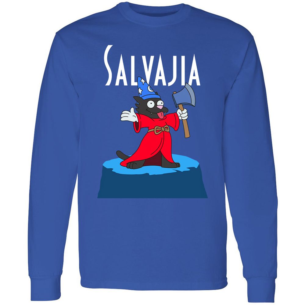 Long Sleeve T-Shirt - HQCFGY7C - Royal - 8