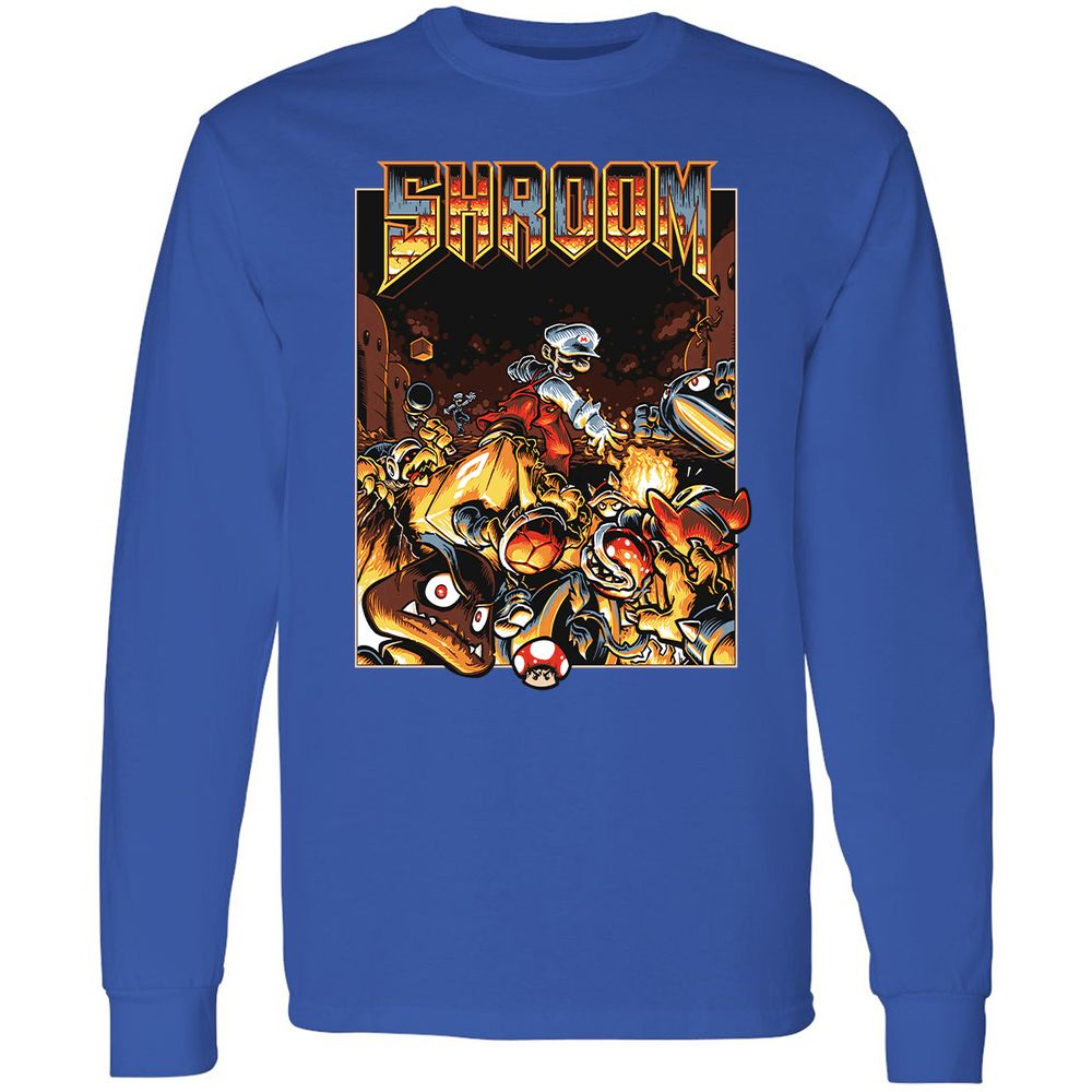 Long Sleeve T-Shirt - 8QCRFE8L - Royal - 8