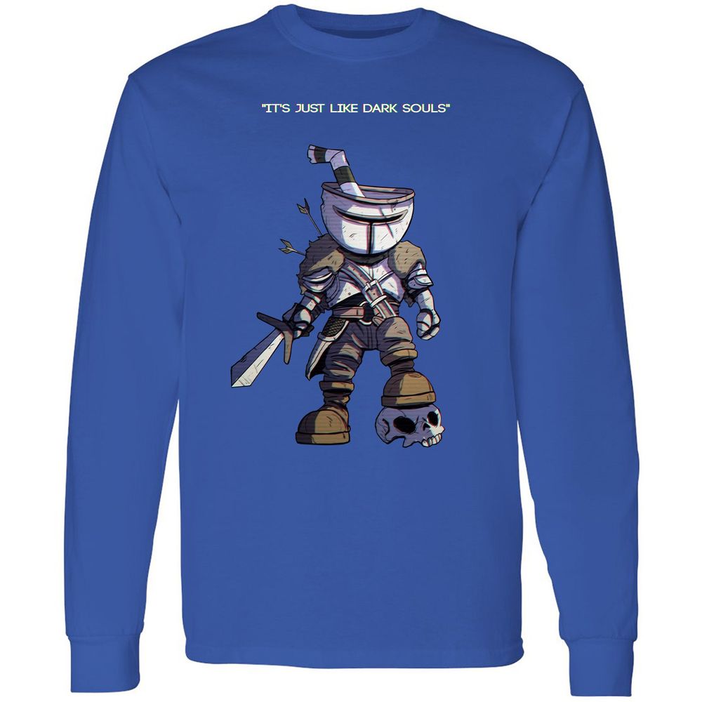 Long Sleeve T-Shirt - QSDZJ2TB - Royal - 8