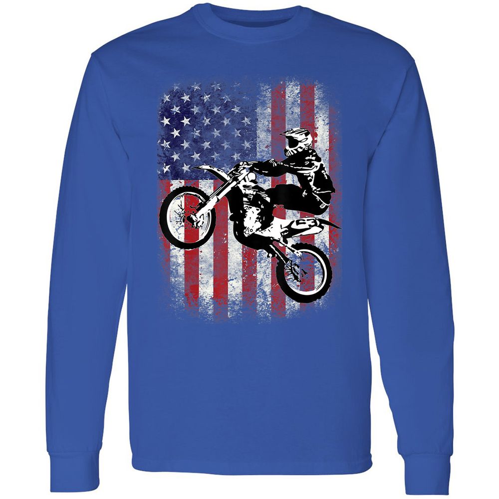 Long Sleeve T-Shirt - CQQT68G8 - Royal - 8