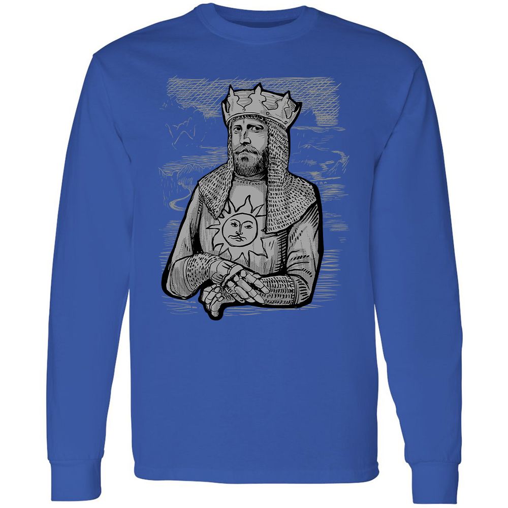 Long Sleeve T-Shirt - A148K4E7 - Royal - 8