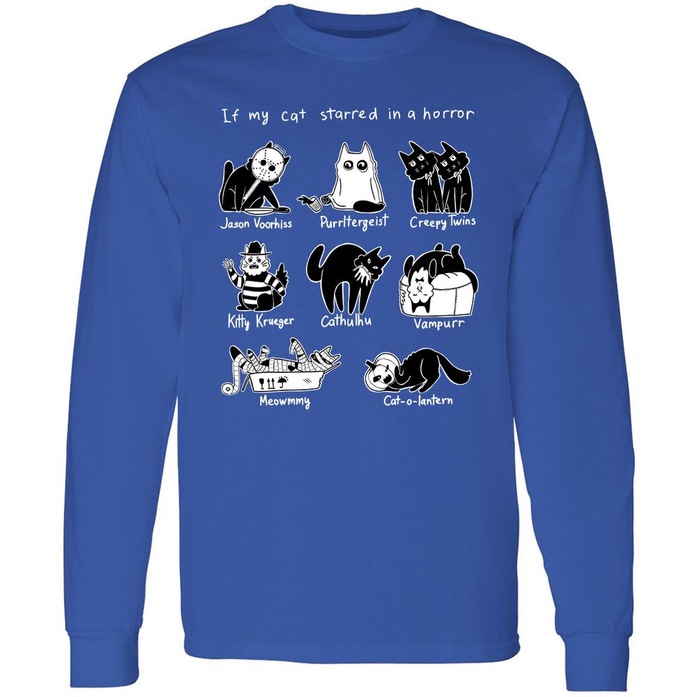 Long Sleeve T-Shirt - AELJHD4Z - Royal - 8