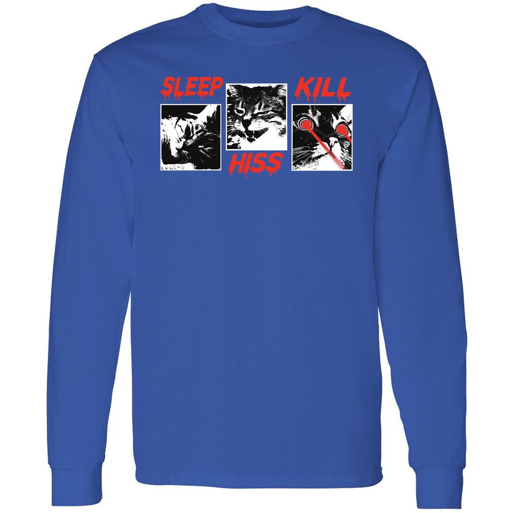 Long Sleeve T-Shirt - L49HS9WJ - Royal - 8