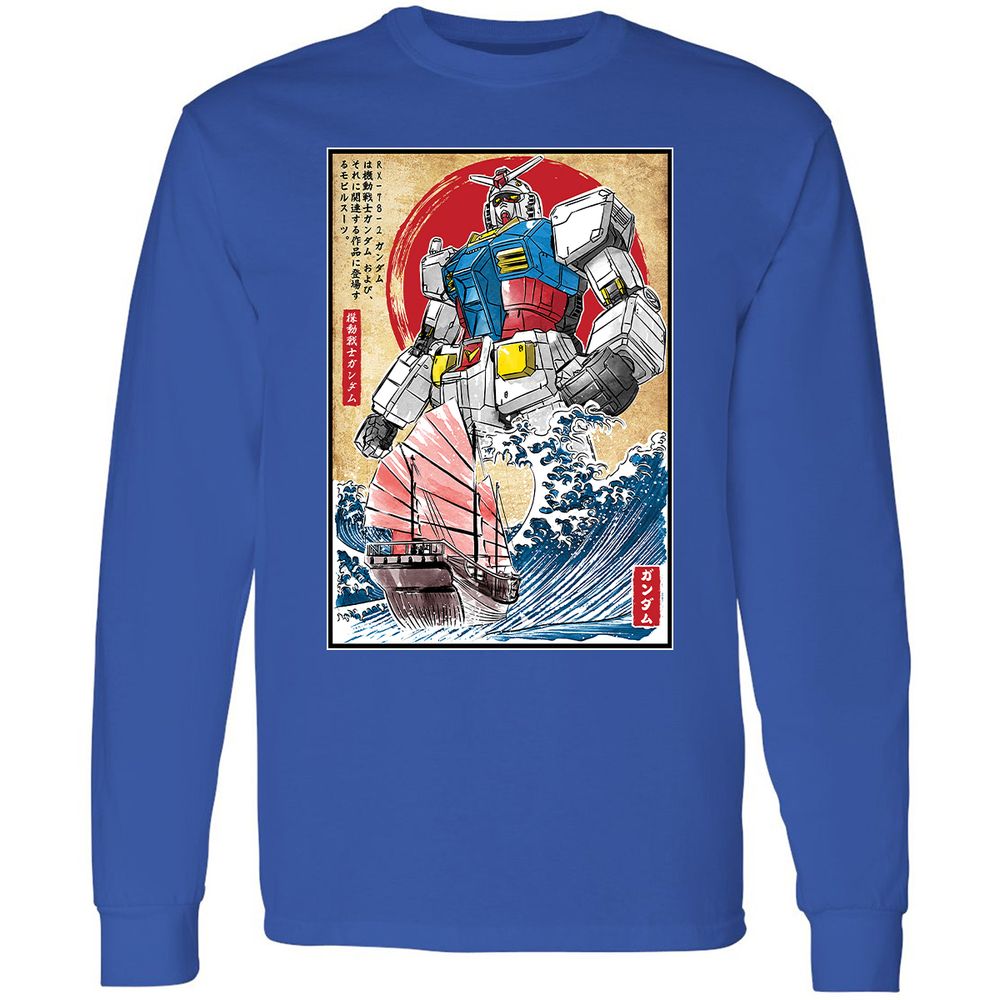 Long Sleeve T-Shirt - X5GTW9VY - Royal - 8