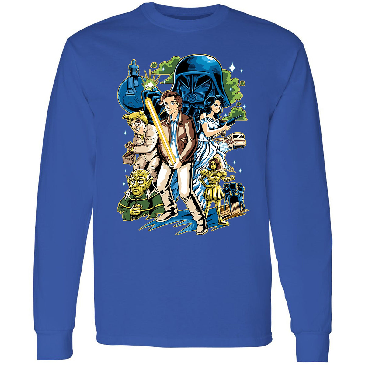 Long Sleeve T-Shirt - PW6U25DH - Royal - 8