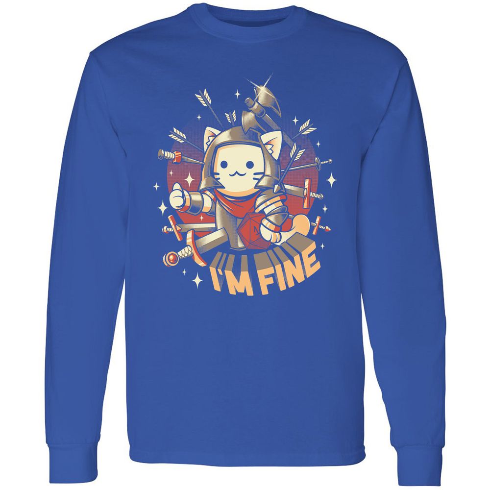 Long Sleeve T-Shirt - 9DHT8T47 - Royal - 8