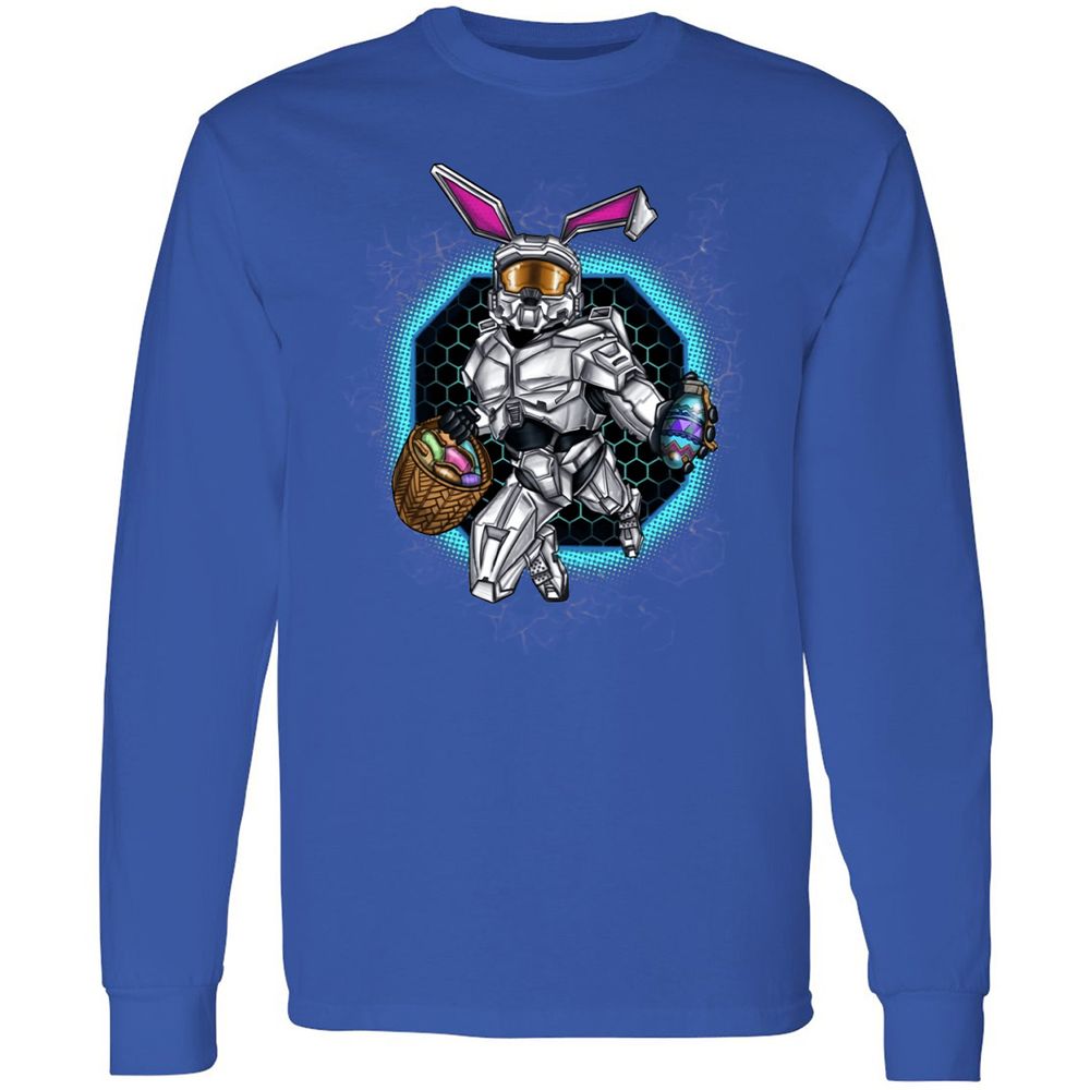 Long Sleeve T-Shirt - B9MQ9CQZ - Royal - 8