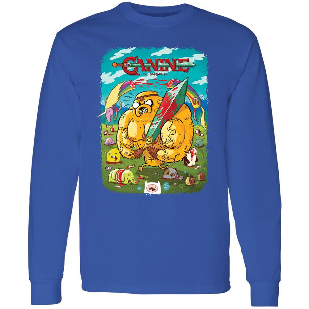 Long Sleeve T-Shirt - JU34GMNQ - Royal - 8