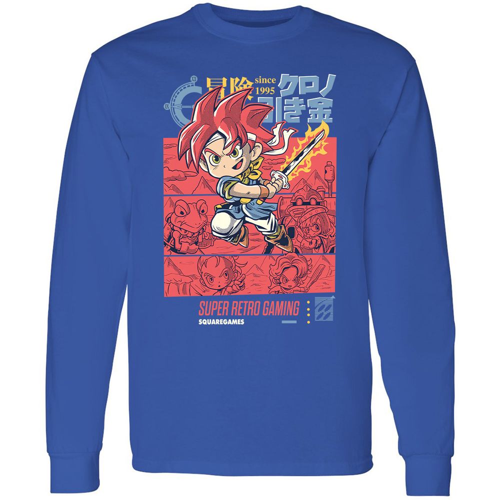 Long Sleeve T-Shirt - 51TUE3CF - Royal - 8