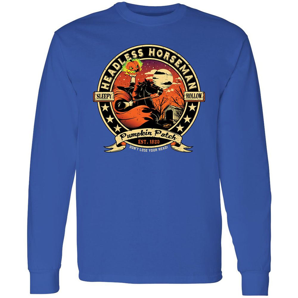 Long Sleeve T-Shirt - ZCGWVLB6 - Royal - 8
