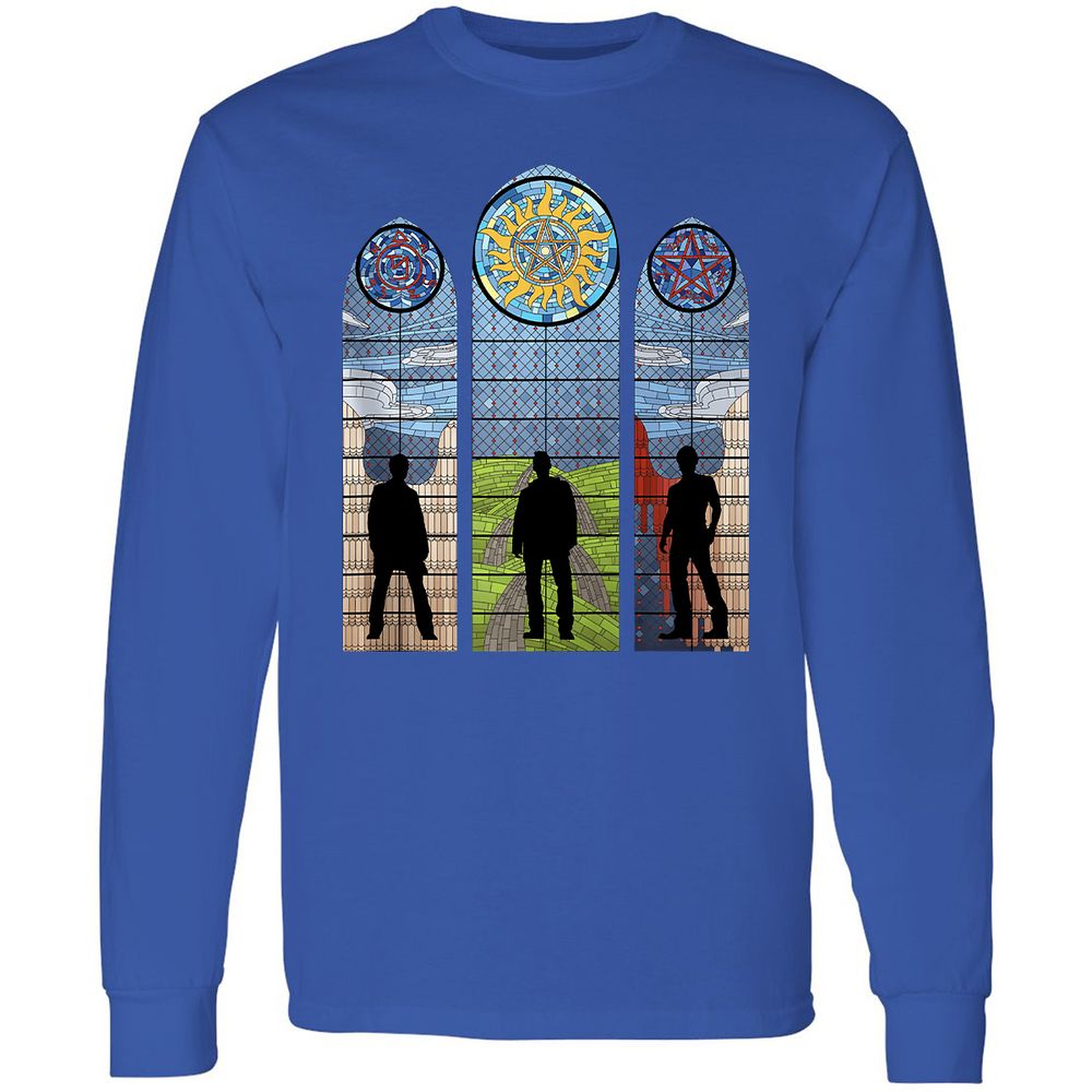 Long Sleeve T-Shirt - YDJK9U5Y - Royal - 8