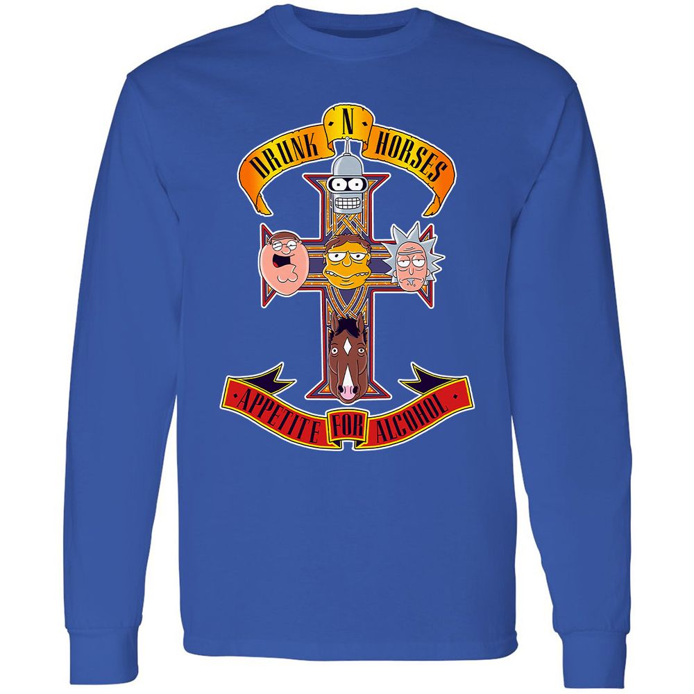 Long Sleeve T-Shirt - PNGCGXTG - Royal - 8