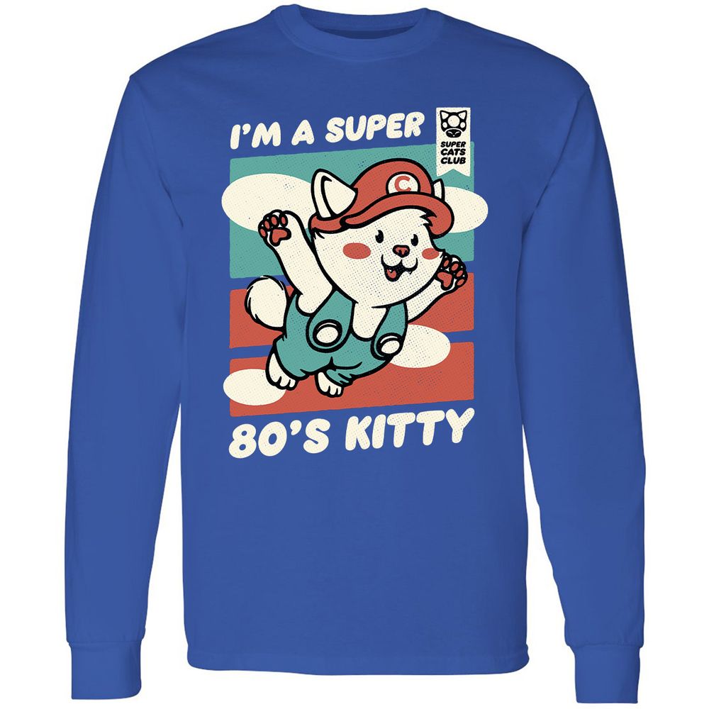 Long Sleeve T-Shirt - QZ6B35JW - Royal - 8