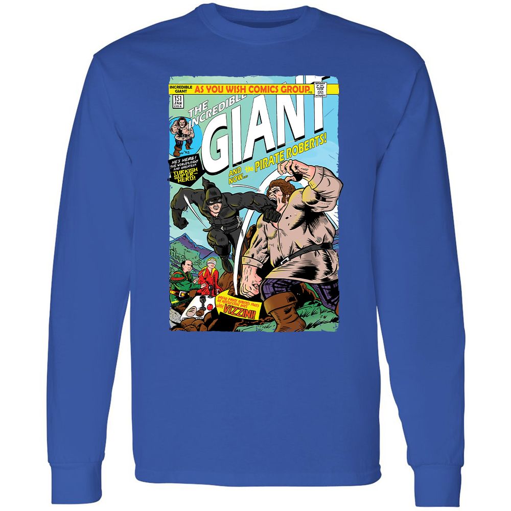 Long Sleeve T-Shirt - QE1HS8VP - Royal - 8