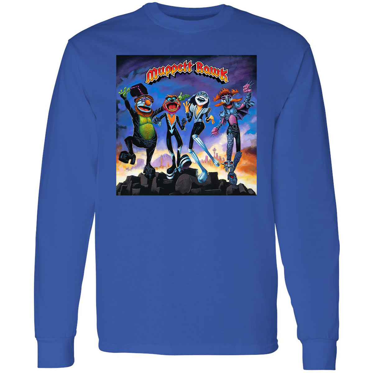 Long Sleeve T-Shirt - QKVUGCVQ - Royal - 8