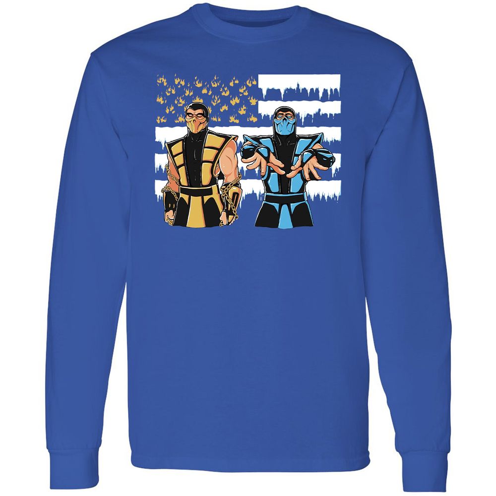 Long Sleeve T-Shirt - VQY32WPH - Royal - 8