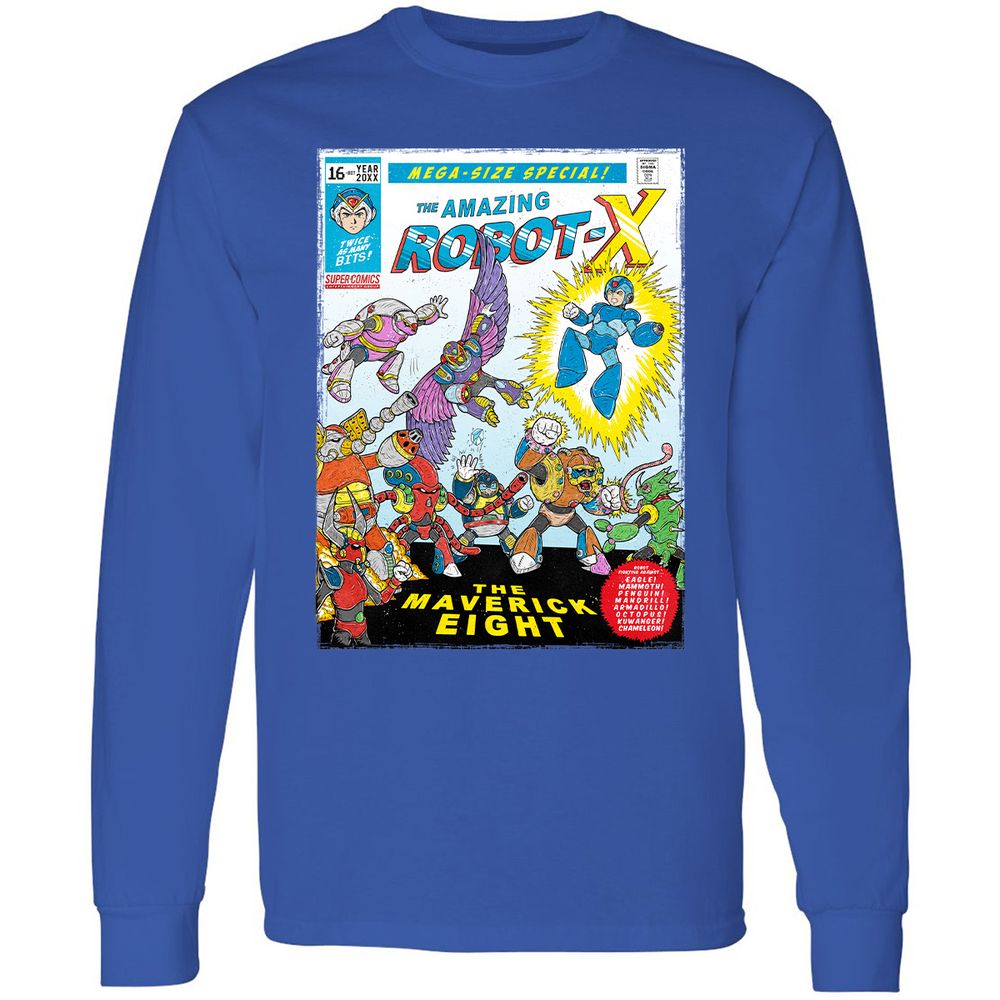 Long Sleeve T-Shirt - 1Q4FUYPH - Royal - 8