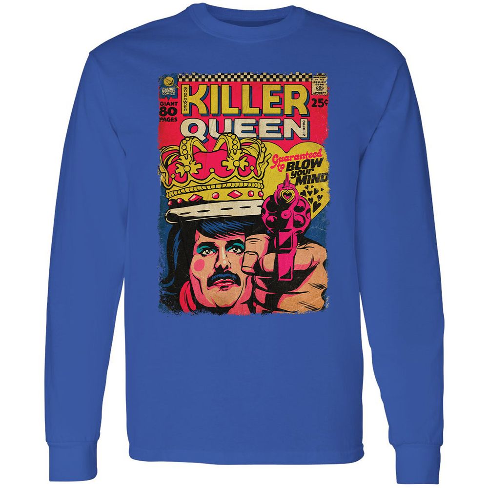 Long Sleeve T-Shirt - TFDAVSZW - Royal - 8