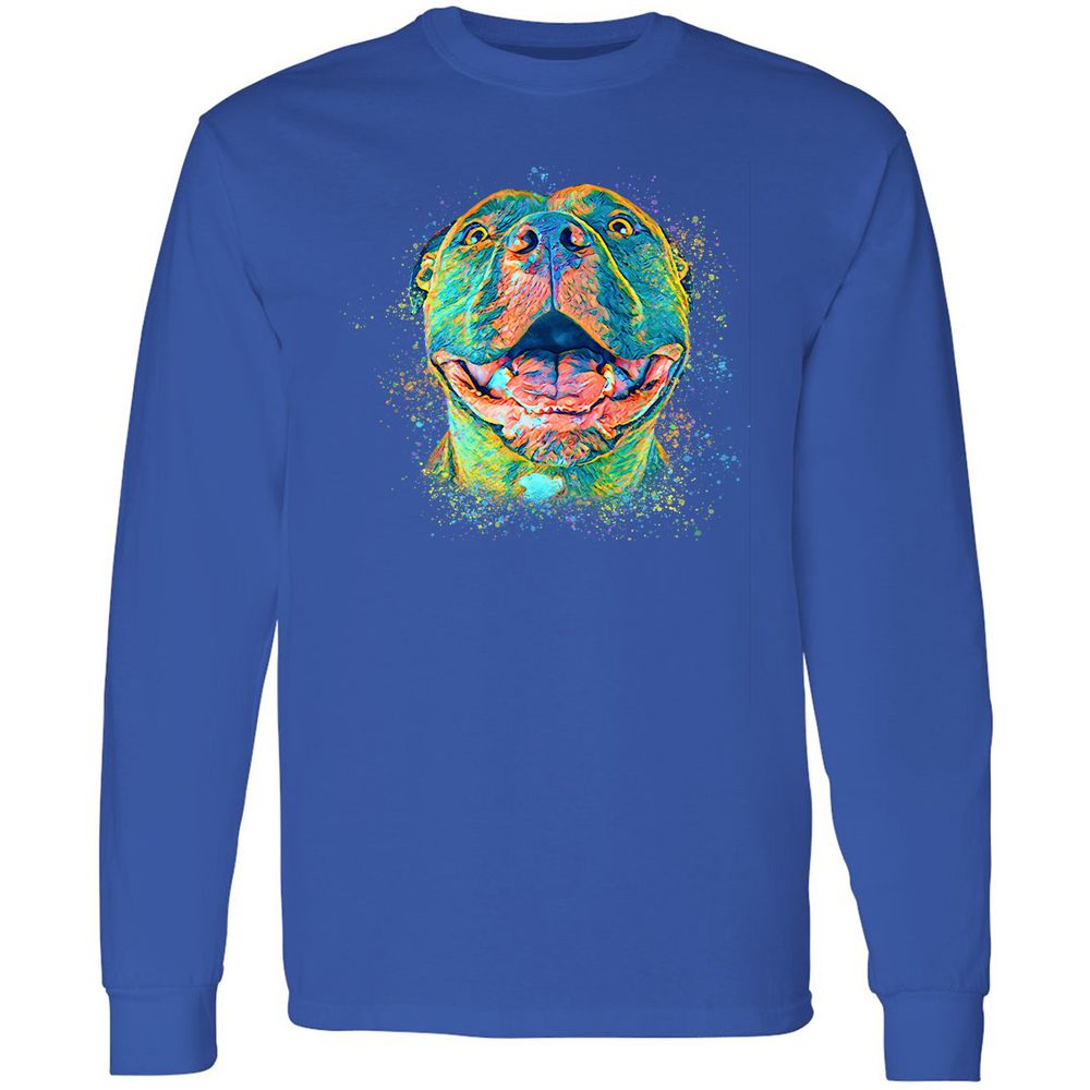 Long Sleeve T-Shirt - 6X2UKE8J - Royal - 8