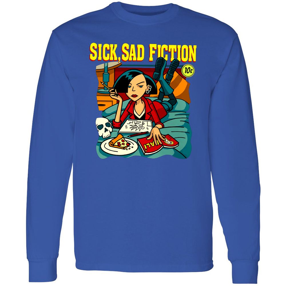 Long Sleeve T-Shirt - W3AW94QJ - Royal - 8