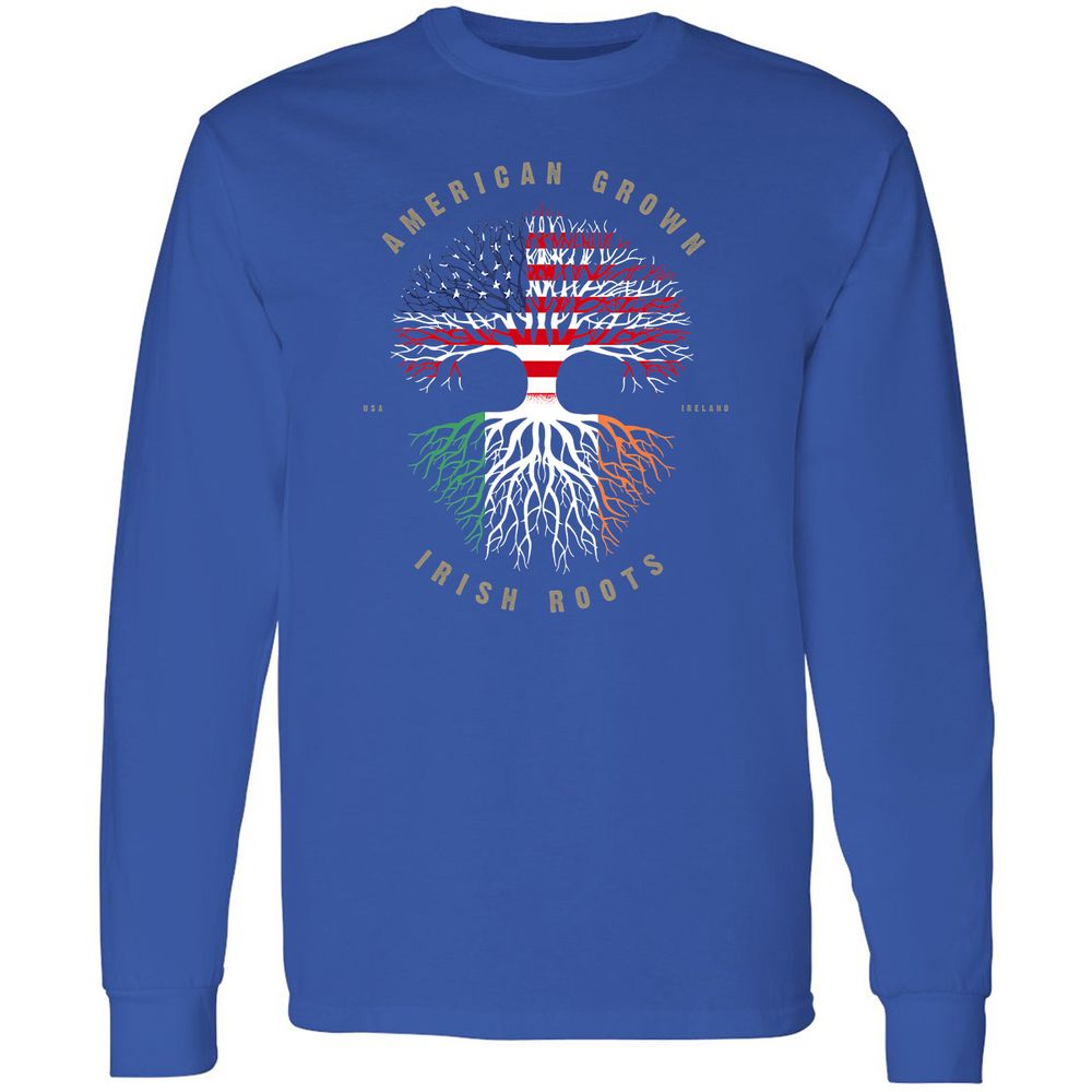 Long Sleeve T-Shirt - C7JQGKV8 - Royal - 8