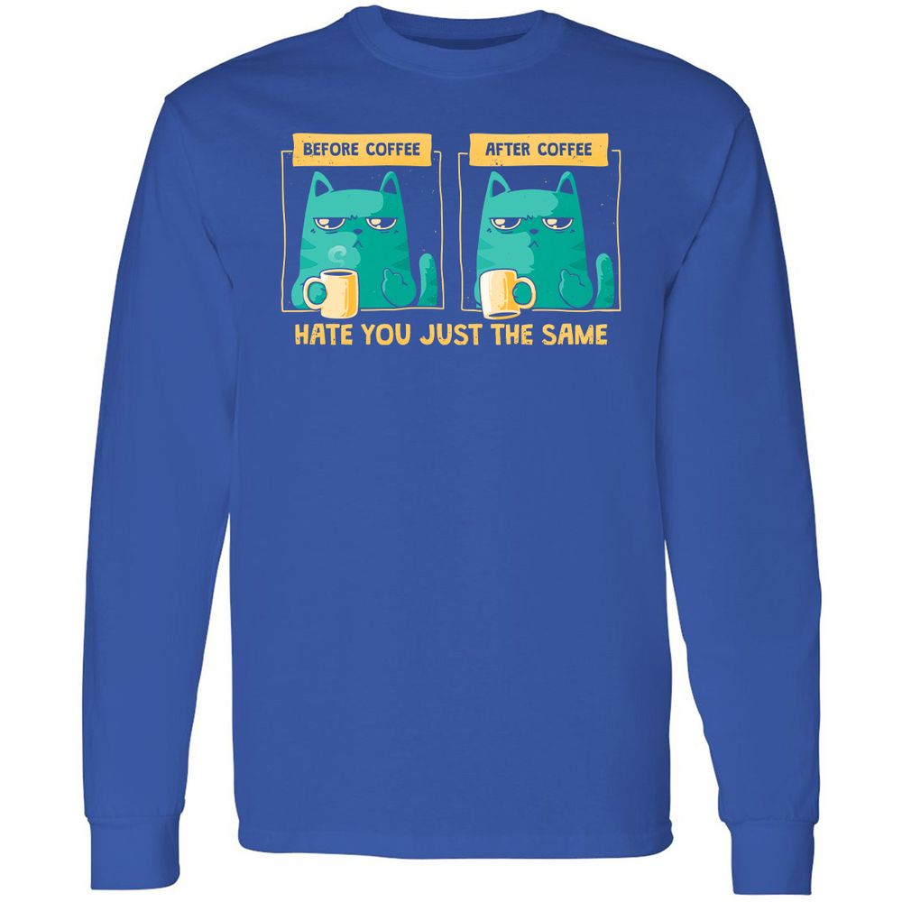 Long Sleeve T-Shirt - DQVXHY2U - Royal - 8