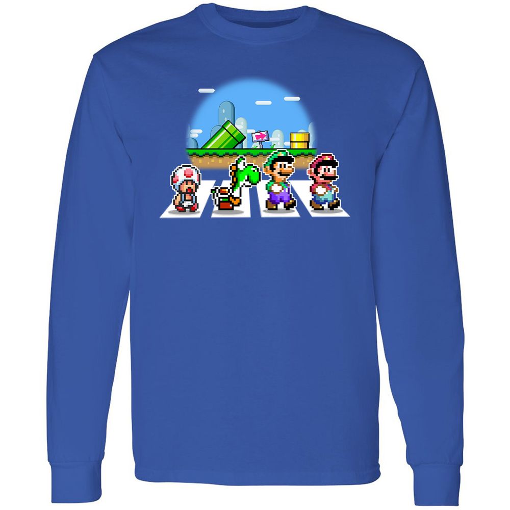 Long Sleeve T-Shirt - P9Z5XDJS - Royal - 8
